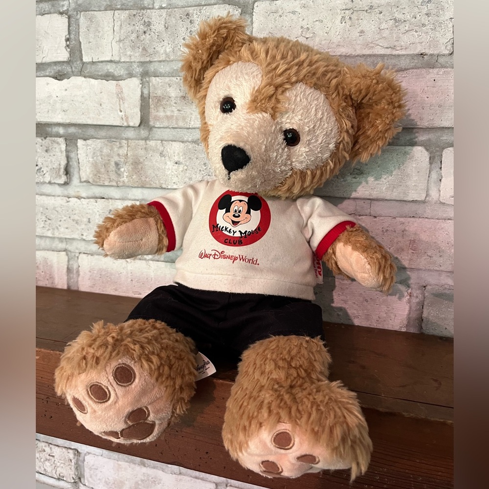 Disney Parks Walt Disney World Duffy‎ Teddy Bear Mickey Mouse Club Shirt Plush